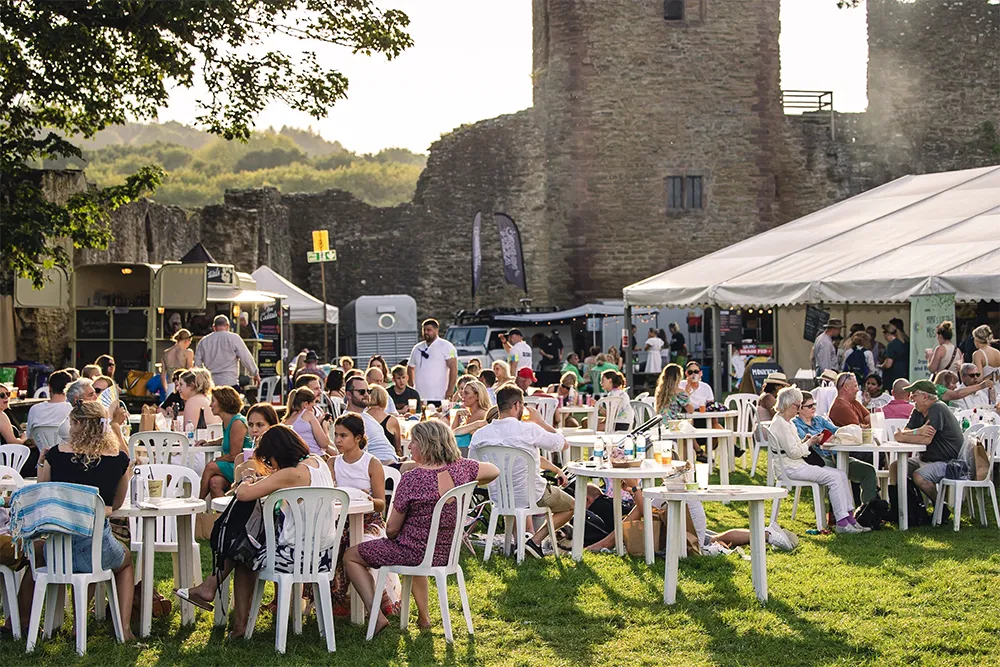 Relaxing in the sun at The Festival in September